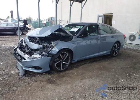 2022 Honda Accord Hybrid Sport z USA, uszkodzony, nr VIN 1HGCV3F23NA004099